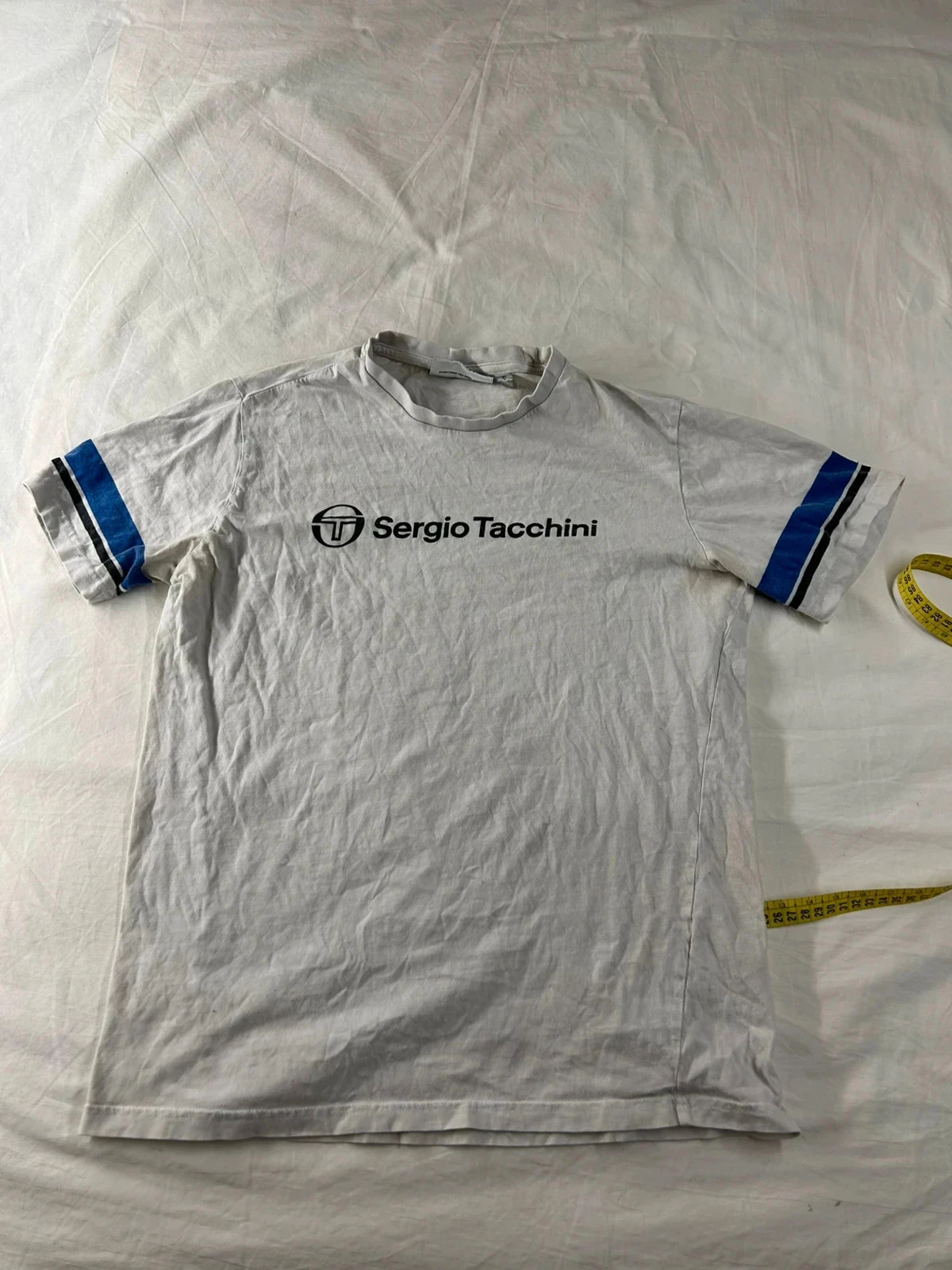 T-shirt blanc imprimé sergio tacchini taille M